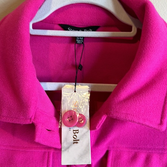 New with tags! Pink shacket - Picture 3 of 8